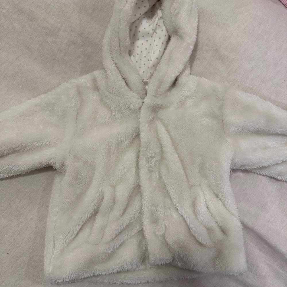 Magnetic Me Starry White Baby Jacket